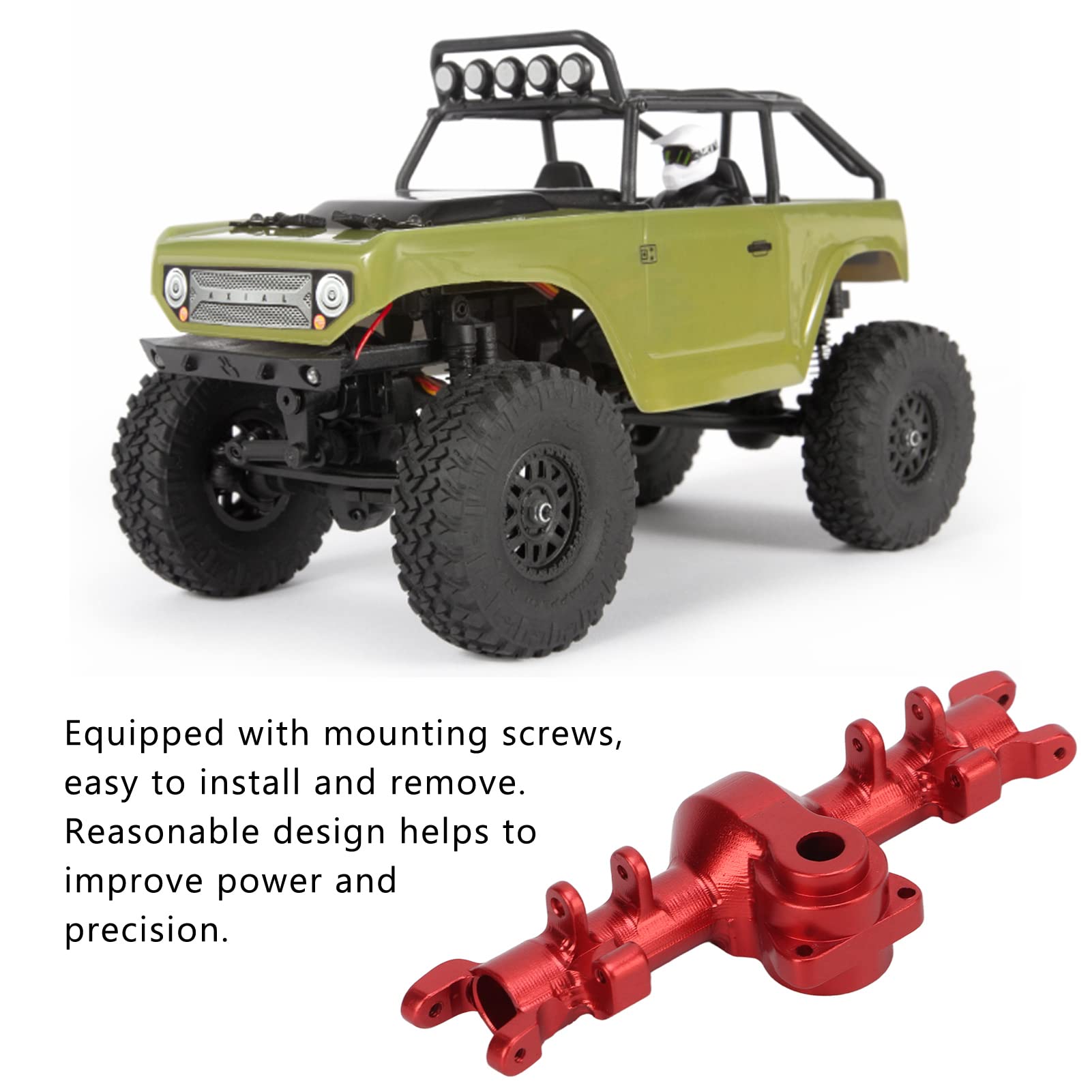 Scx24 Axle Shaft Aluminum Front Axle Upgrade For Axial SCX24